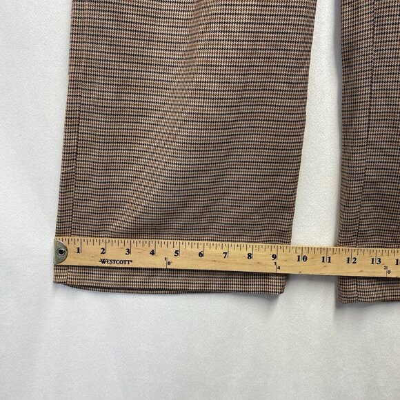 Wilfred High Waist Wide Leg Houndstooth Trouser Pants Women Sz 0 Beige Multi - Picture 16 of 16